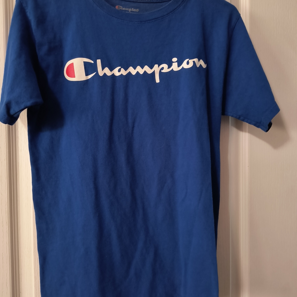 Champion Men's Royal Blue Logo Tee